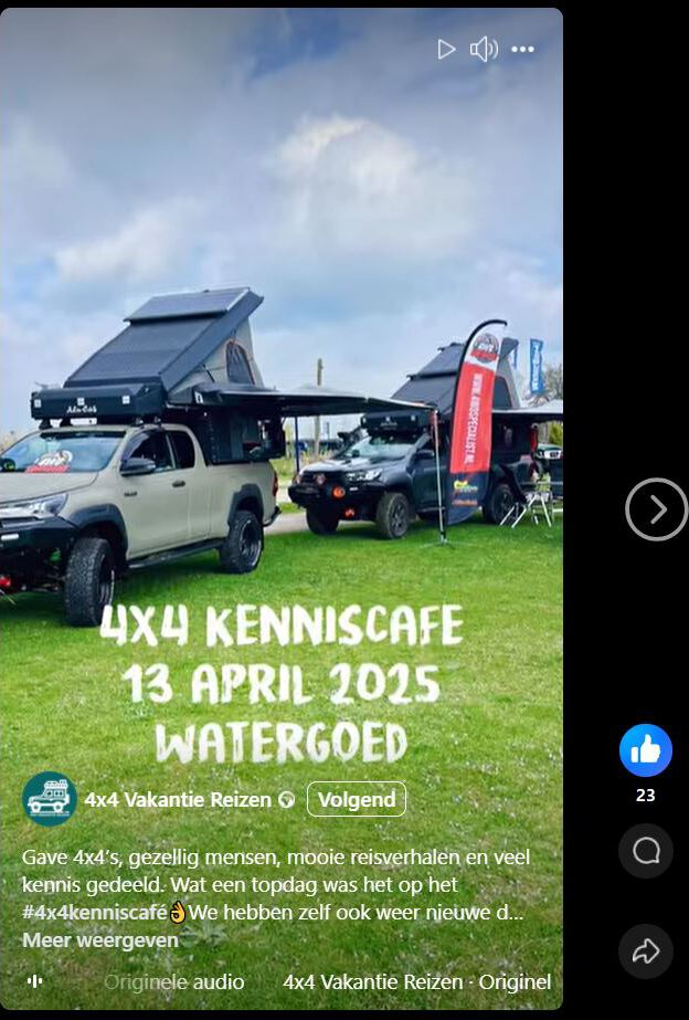 4x4 Vakantie Reizen op het 4x4 Kenniscafé